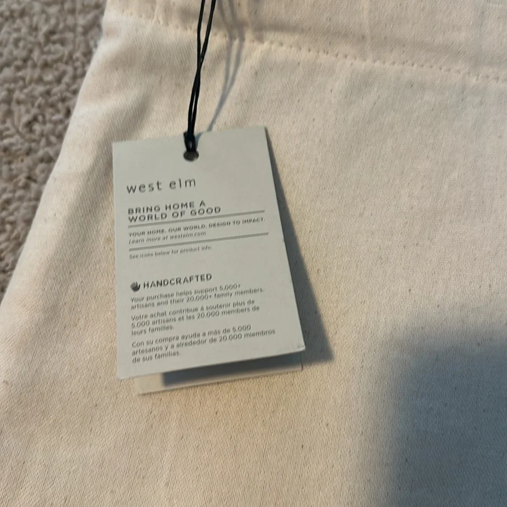 West elm 20” pillow cover - new - set of 2